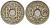 Франция 10 сантимов 1919 тип Линдайё KM 866a медно-никель    4601-914