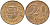 Венгрия 2 филлера 1947 ВР, первая республика (1946-1948) KM 529 латунь aUNC 4585-217
