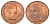 Великобритания 1 пенни 1967 Елизавета II (1952-2022) KM 897, Spink 4157 бронза UNC 4692-731
