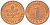 ФРГ 1 ПФЕННИГ 1983 J KM 105, J.380 сталь плакированная медью 4396-1534
