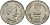 Индия 50 пайсов 1985 1-я годовщина смерти Индиры Ганди KM 67 медно-никель UNC 94-912