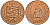 Гернси 2 пенса 1971 Ветряная мельница KM 22 бронза  aUNC  4610-442