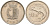 Мальта 10 центов 1991 золотая макрель KM 96 медно-никель 4588-231