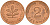 ФРГ 2 пфеннига 1978 G J.381a, KM 106a сталь плакированная медью    4598-839