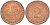 ФРГ 2 ПФЕННИГА 1971 J KM 106a, J 381a сталь плакированная бронзой 3718-369