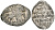 Русское Царство копейка 1547-1584 Иван IV Васильевич, Псковский  монетный двор, 0,71 ГР ГиК №79 серебро 262-156