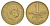 Дания 1 крона 1947 N, Кристиан X (1912-1947) KM 835 алюминиевая бронза 4638-655