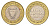 Бахрейн 100 филсов 2001 KM 20 биметалл 4650-1233
