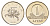 Литва 1 лит 2001 KM 111 медно-никель UNC 4364-2435