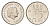 Нидерланды 25 центов 1968 Юлиана (1948-1980) KM 183 никель 4658-853
