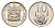 ЮАР 10 центов 1974 герб, цветок алоэ KM 85 никель PROOF 4690-1127
