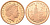 Гибралтар 2 пенса 1999 KM 774 сталь плакированная медью UNC 4619-224