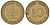 ФРГ 10 пфеннигов 1950 J KM 108, J. 383 сталь плакированная латунью 4132-533