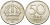 Швеция 50 эре 1943 G, Густав V (1907-1950) KM 817 серебро XF 119-1042