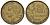 Франция 20 франков 1950 петух, полная надпись, 3 пера KM 916.1, Le Franc 401.2 алюминиевая бронза 4128-531