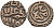 Индия 2 гани 1296-1316 AD Делийский Султанат, Ала аль-Дин Мохаммед биллон 261-643