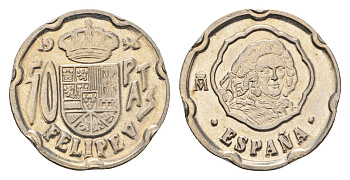 Испания 50 песет 1996 Филипп V KM 963 медно-никель UNC 4702-261
