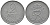 ДАНИЯ 2 ЭРЕ 1967 C; S, ФРЕДЕРИК IX (1947-1972) KM 840.2 цинк UNC 34-514