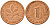 ФРГ 1 пфенниг 1990 D KM 105, J. 380 сталь плакированная медью    4598-659