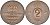 Швеция 2 эре 1967 Густав VI Адольф (1950-1973) KM 821 бронза 4582-557