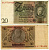 ГЕРМАНИЯ 20 РЕЙХСМАРОК 1929 Pick 181a бумага 3295-72-3