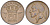 БЕЛЬГИЯ 20 САНТИМОВ 1953 BELGIQUE KM 146 бронза 3718-238