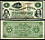Аргентина 5 песо ND (1869) девочки, собака, надпечатка "Banco Domingo Garbino" на S1792, № 00406 Pick S1803  бумага  aUNC 00-00