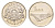 Латвия 1 лат 2013 Кокле KM 142 медно-никель UNC 4679-416