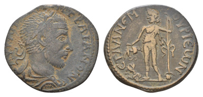 Римская Империя, Провинция Киликия, Анемурион АЕ 249-250 Траян Деций, бюст императора/Дионис RPC IX 1313 медь 1100-1-61