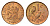 ЮАР 1 цент 1989 герб, капские воробьи KM 82 бронза UNC 4690-1249