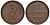 Ганновер 2 пфеннига 1849 B, Эрнст Август (1837-1851) KM 202.1, AKS 124, J. 75 медь 75-1932