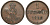Ганновер 1 пфенниг 1856 B, Георг V KM 221, AKS 155, J. 83 медь 4594-247
