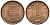 Нидерландские Антилы 1 цент 1973 Юлиана (1948-1980) KM 8 бронза UNC 4118-444