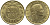 Италия 200 лир 1980 R, шестерня KM 105 алюминиевая бронза 4397-544