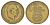 Дания 2 кроны 1954 N, Фредерик IX (1947-1972) KM 838 алюминиевая бронза 4634-535