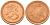 Финляндия 2 евроцента 1999  KM 99 сталь плакированная медью  UNC  4160-346