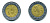МЕКСИКА 5 ПЕСО 2001 Мо KM 605 биметалл 51-5137