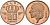 Бельгия 50 сантимов 1992 Belgie KM 149.1 бронза UNC 192-457