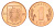 Румыния 1 лей 1996 редкий год KM 115 сталь плакировнная медью UNC 11-264-11
