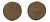 РОССИЯ 1 КОПЕЙКА 1760 медь 61-842