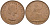 Великобритания 1 пенни 1967 Елизавета II (1952-2022) KM 897, Spink 4157 бронза 4574-326