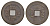 Китай копия игровой жетон в 1 кэш медь 4657-1035
