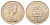 Гибралтар 1 крона 1970 Елизавета II (1952-2022), старый замок KM 4 медно-никель UNC 1066-4-21