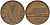 Ирландия 1/2 пенни 1943 свинья с поросятами KM 10 бронза 4146-541
