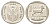 ЮАР 1 ранд 2003 KM 332 медь плакированная никелем 4627-362