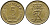 ДАНИЯ 5 ЭРЕ 1969 C; S, ФРЕДЕРИК IX (1947-1972) KM 848.1 бронза 4391-1234
