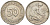 ФРГ 50 ПФЕННИГОВ 1950 F KM 109.1, J. 384 медно-никель 75-468