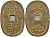 Япония 100 мон 1835-1870 маленькое отверстие (smaller hole) KM 7.2 медь 1521-441