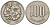 Япония 100 йен 1967 Yr. 42, Хирохито (1926-1989) KM 82 медно-никель 4591-832