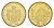 Сербия 1 динар 2005 KM 39 никель латунь UNC 4644-936